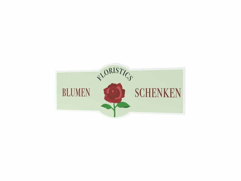 Werbeaufkleber, Blumen Schenken, 1200 x 475 mm Werbeaufkleber, Blumen Schenken, 1200 x 475 mm