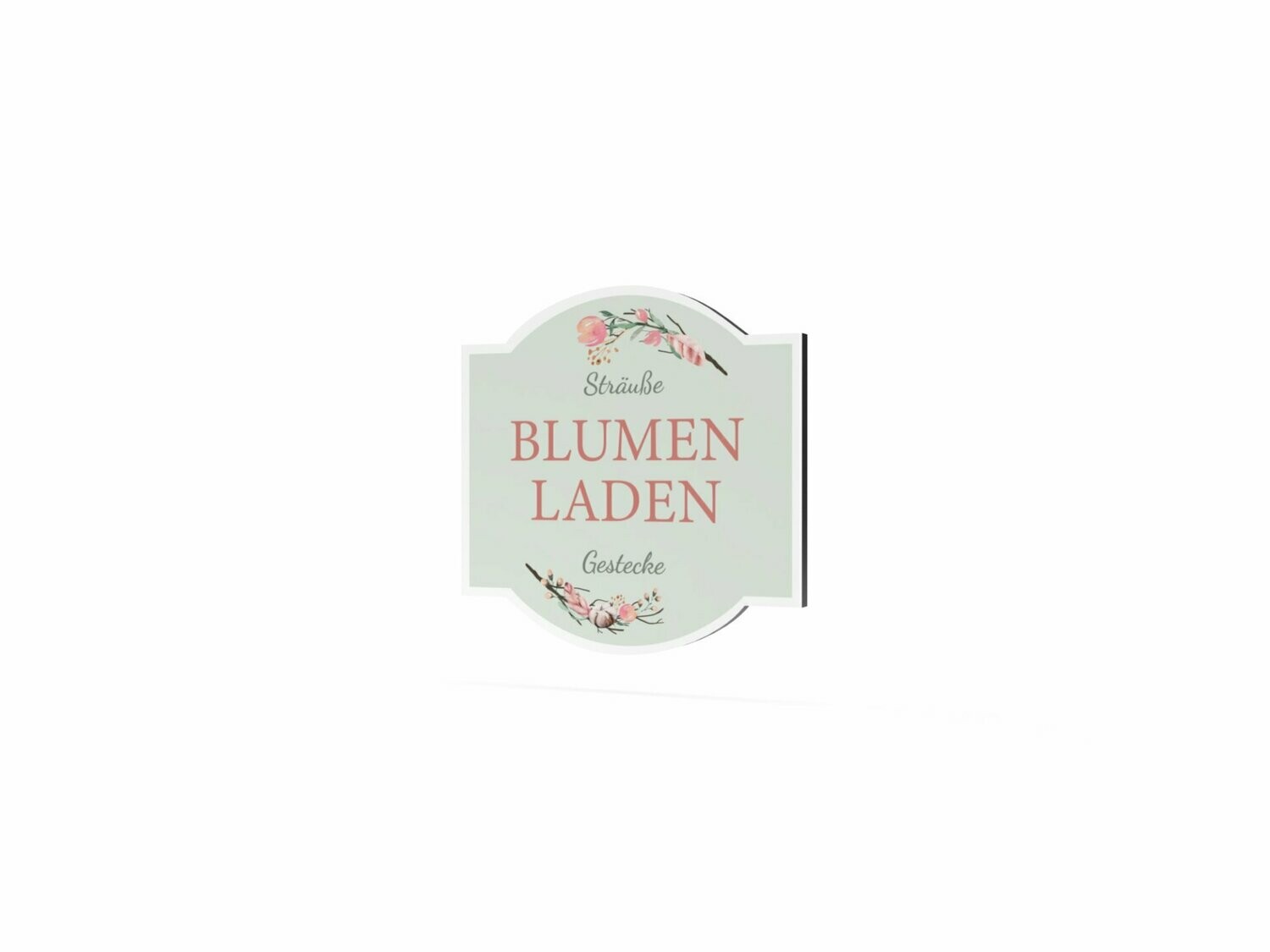 Werbeschild, Blumenladen, 600 x 600 mm
