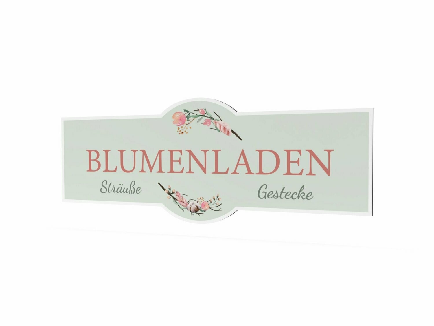 Werbeschild, Blumenladen, 1600 x 600 mm