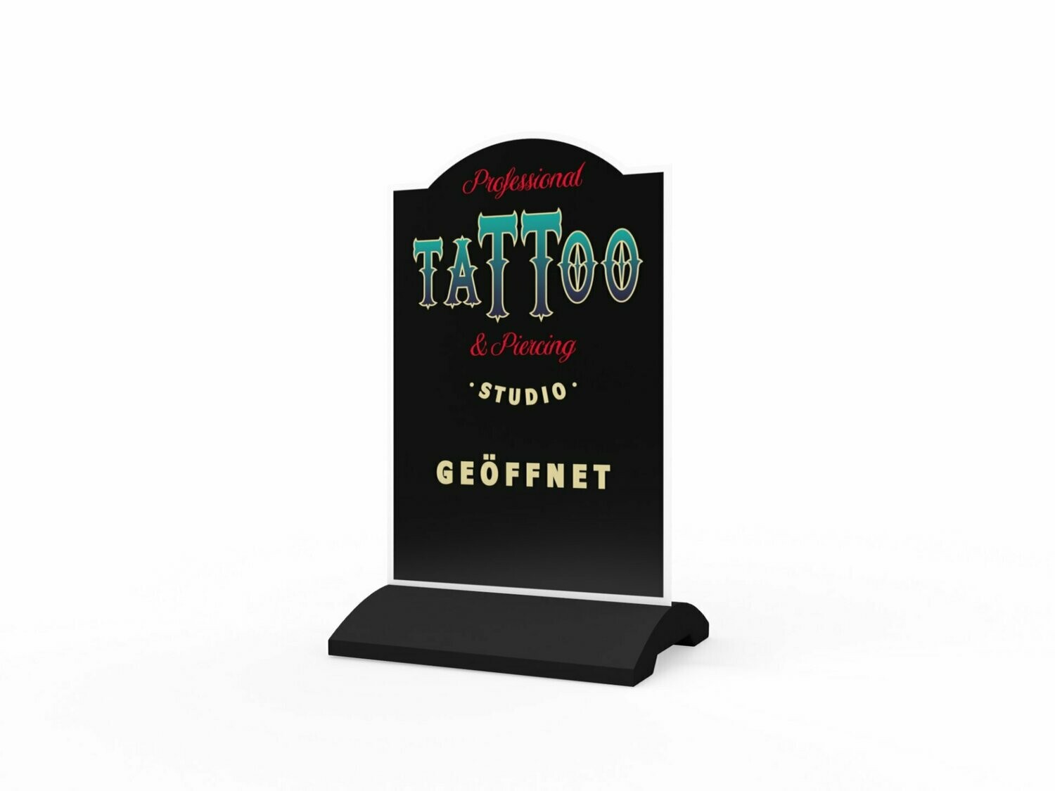 Werbeaufsteller, Tattoo Studio, 600 x 1150 mm