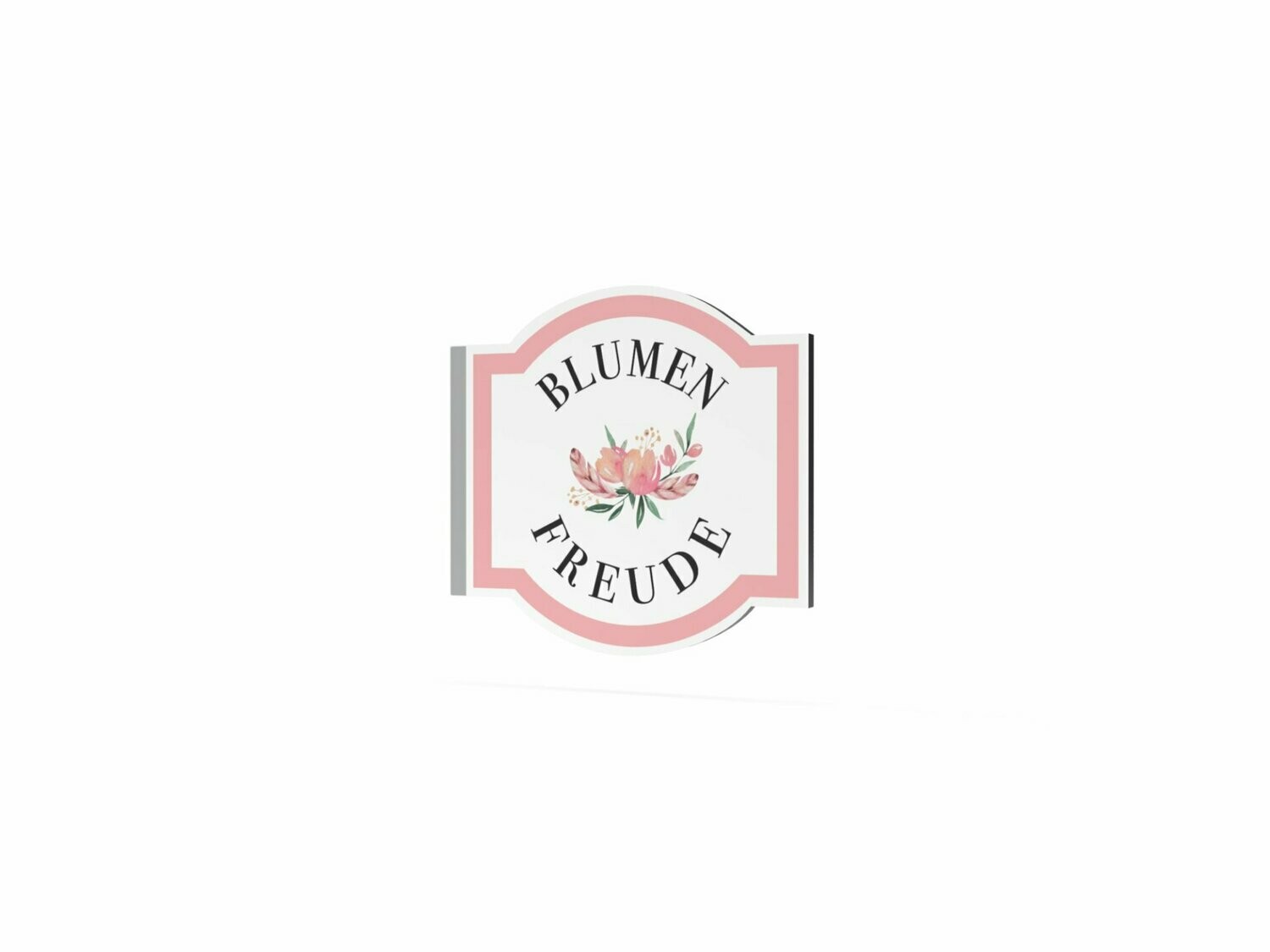 Werbeausleger, Blumen Freude, 630 x 600 mm