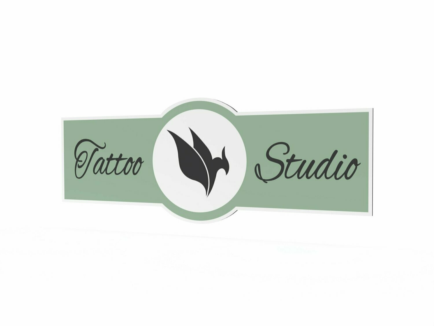 Werbeschild, Tattoo Studio, 1600 x 600 mm