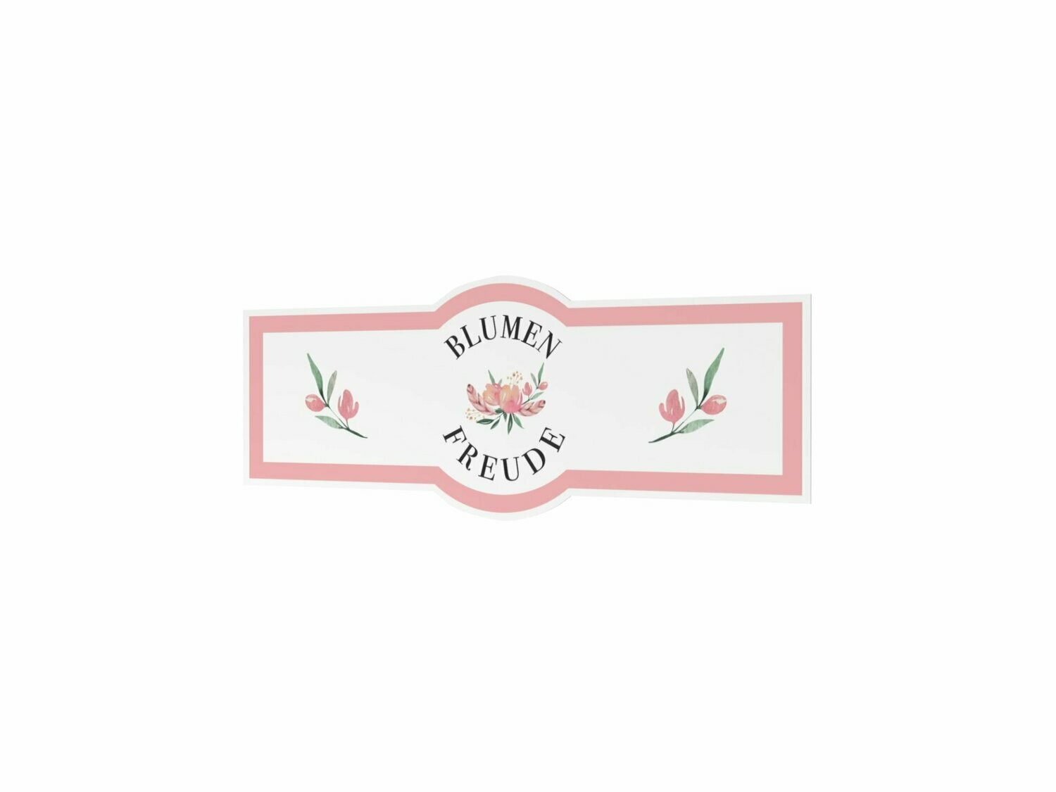 Werbeaufkleber, Blumen Freude, 1200 x 475 mm