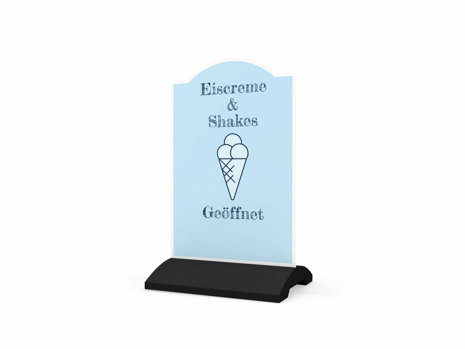 Werbeaufsteller, Eiscreme & Shakes, 600 x 1150 mm