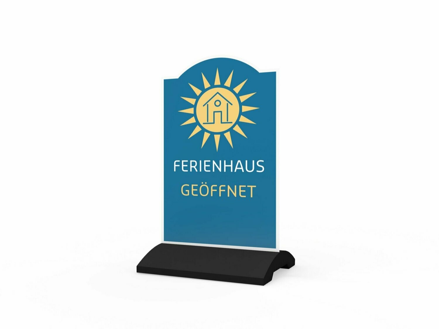 Werbeaufsteller, Ferienhaus, 600 x 1150 mm
