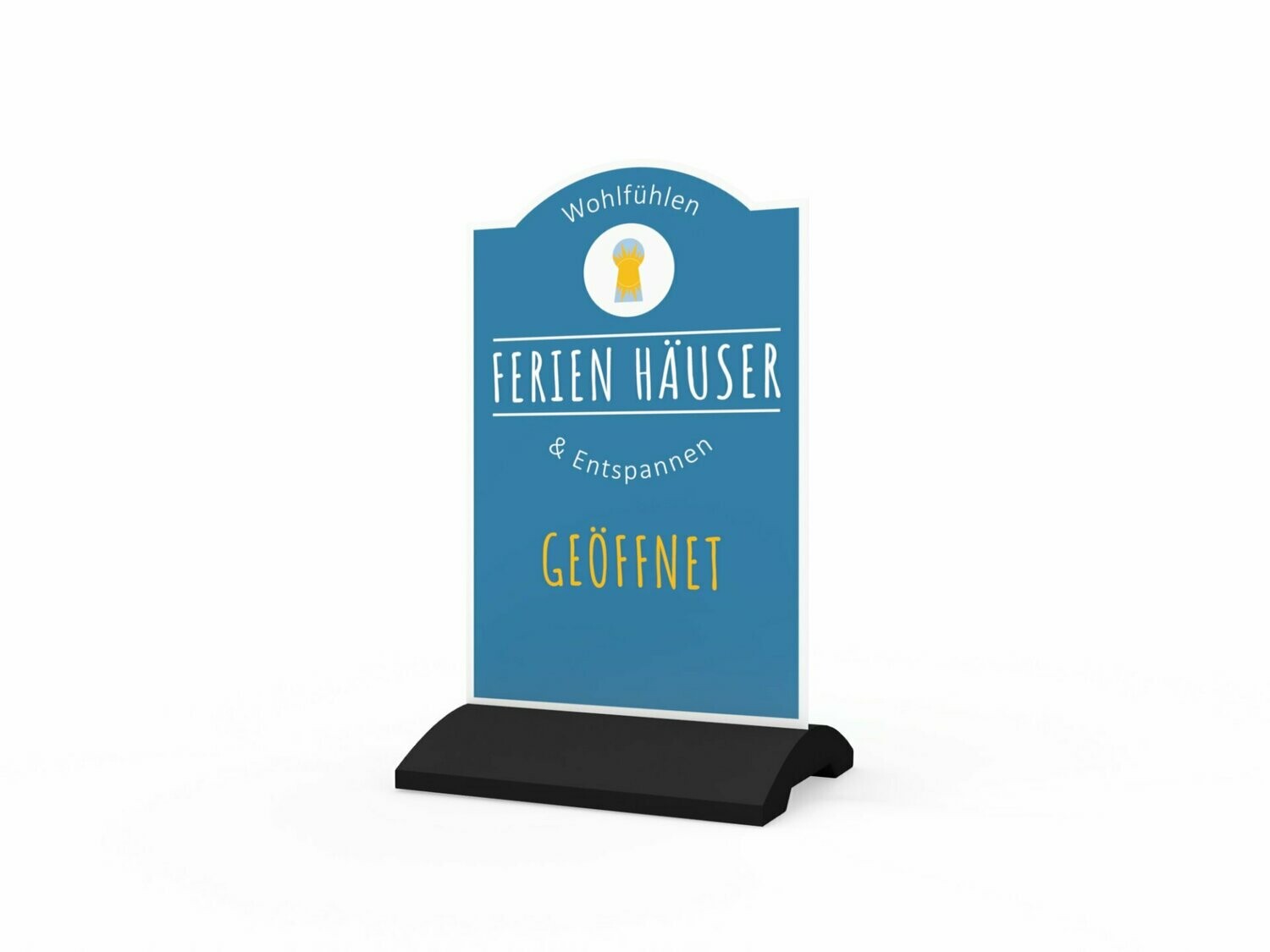 Werbeaufsteller, Ferienhäuser, 600 x 1150 mm