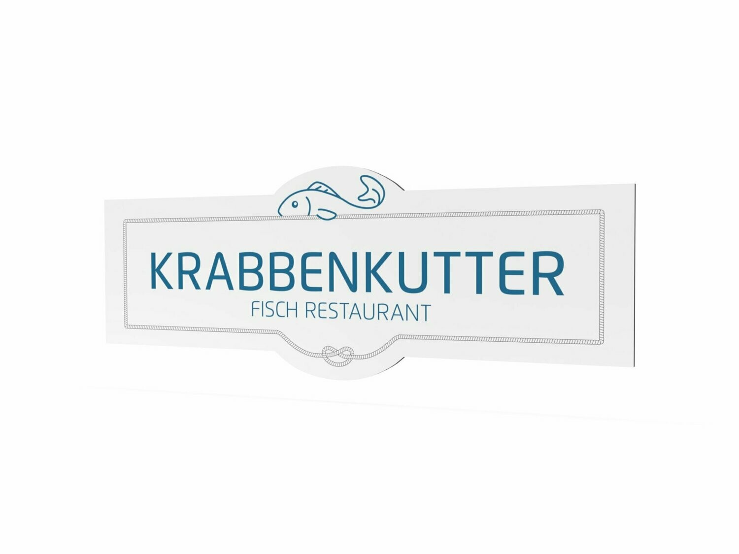 Werbeschild, Krabbenkutter, 1600 x 600 mm