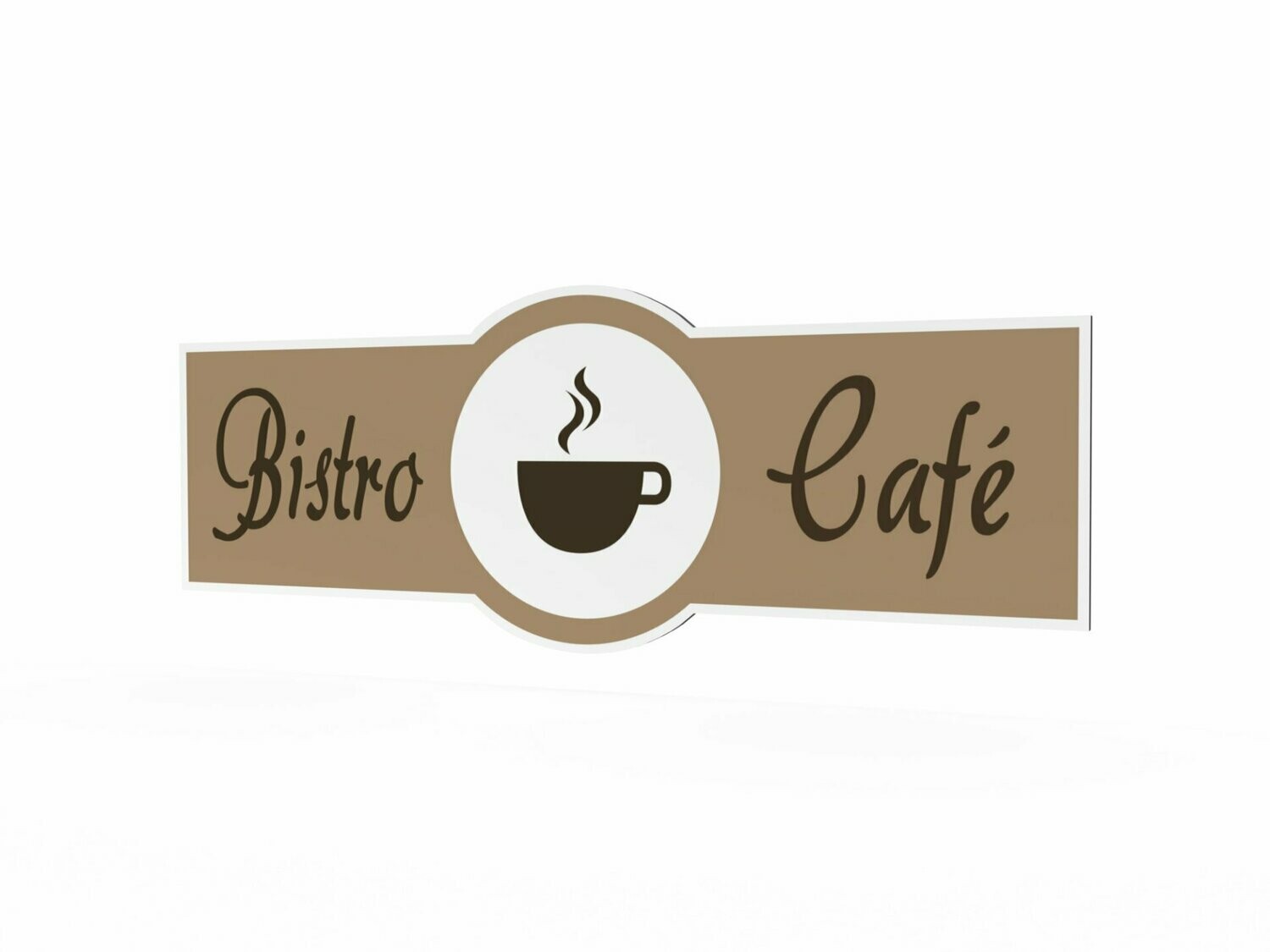 Werbeschild, Bistro Café, 1600 x 600 mm