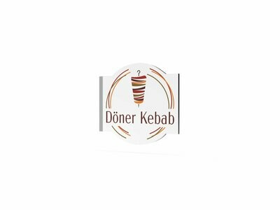 Werbeausleger, Döner Kebab, 630 x 600 mm Werbeausleger, Döner Kebab, 630 x 600 mm