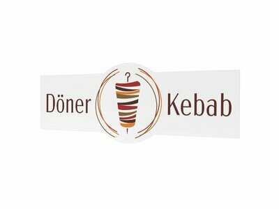 Werbeaufkleber, Döner Kebab, 1600 x 600 mm Werbeaufkleber, Döner Kebab, 1600 x 600 mm