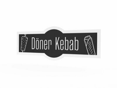 Werbeaufkleber, Döner Kebab, 1600 x 600 mm Werbeaufkleber, Döner Kebab, 1600 x 600 mm