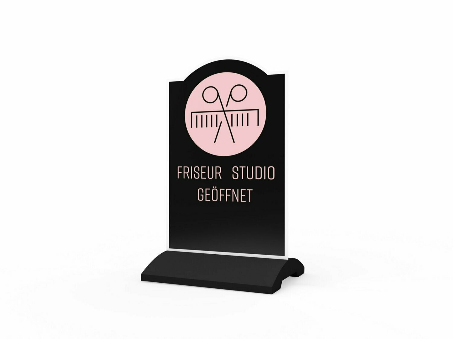 Werbeaufsteller, Friseur Studio, 600 x 1150 mm