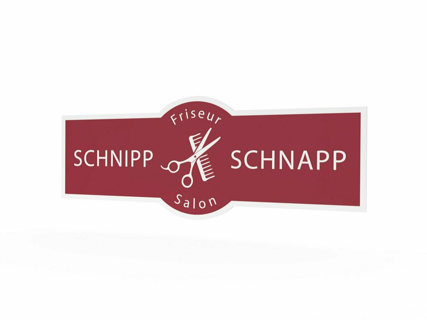 Werbeaufkleber, Schnipp Schnapp, 1600 x 600 mm