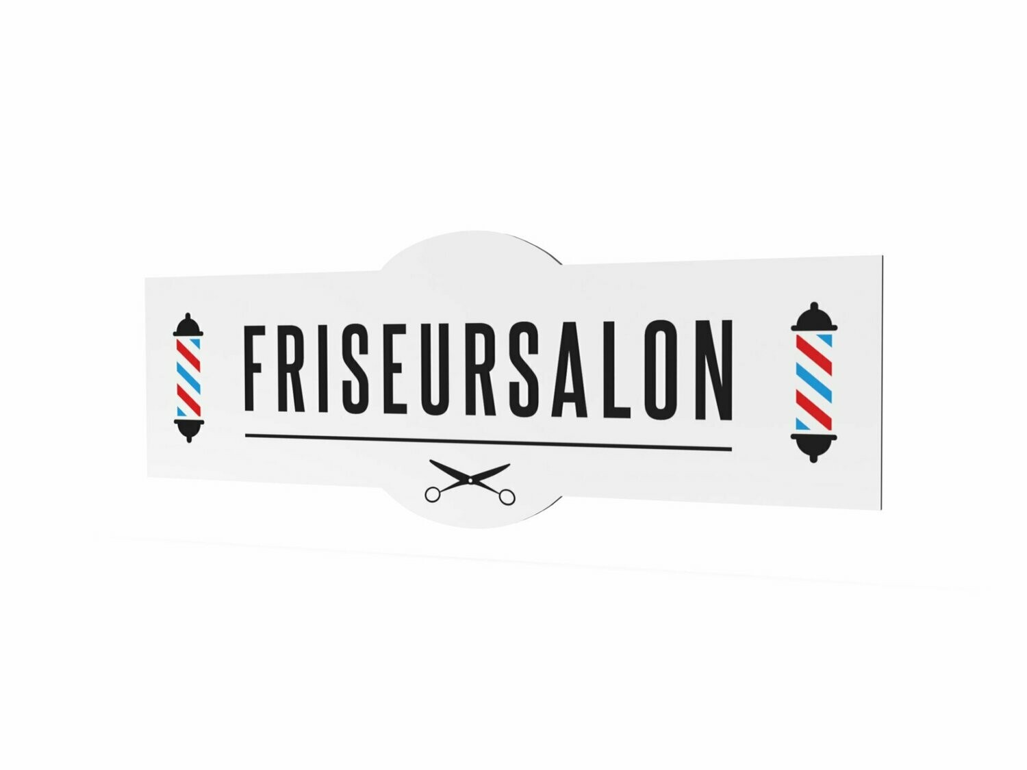 Werbeschild, Friseursalon, 1600 x 600 mm