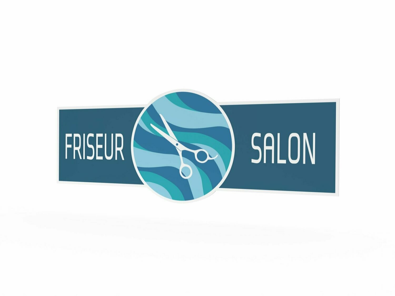 Werbeaufkleber, Friseursalon, 1600 x 600 mm
