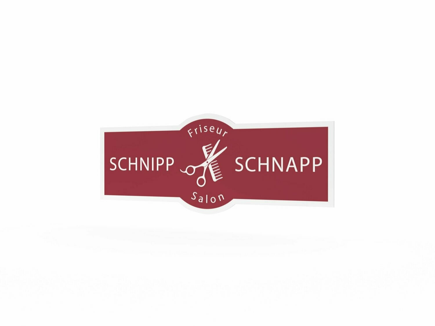 Werbeaufkleber, Schnipp Schnapp, 1200 x 475 mm