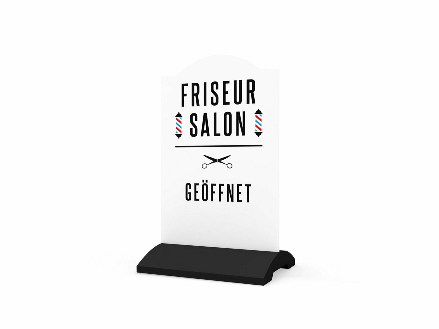 Werbeaufsteller, Friseursalon, 600 x 1150 mm