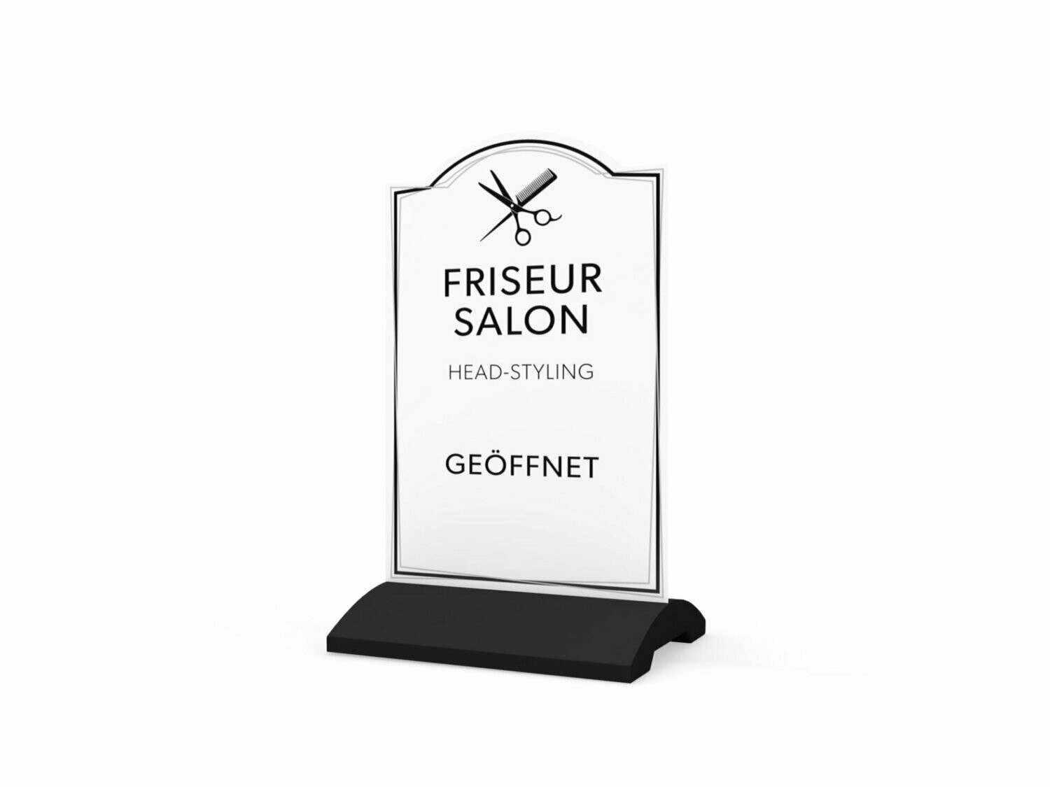 Werbeaufsteller, Friseursalon, 600 x 1150 mm