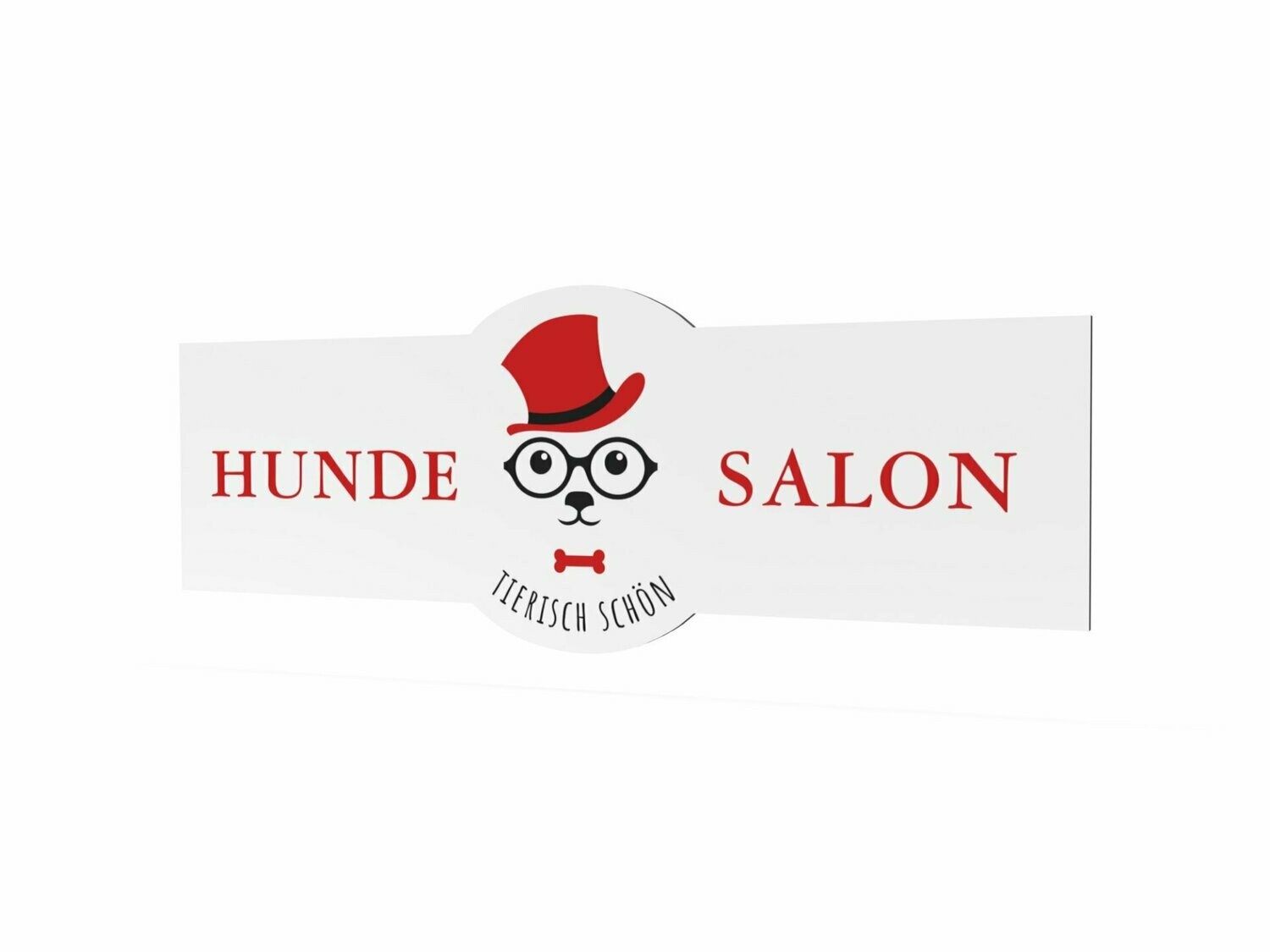 Werbeschild, Hundesalon, 1600 x 600 mm