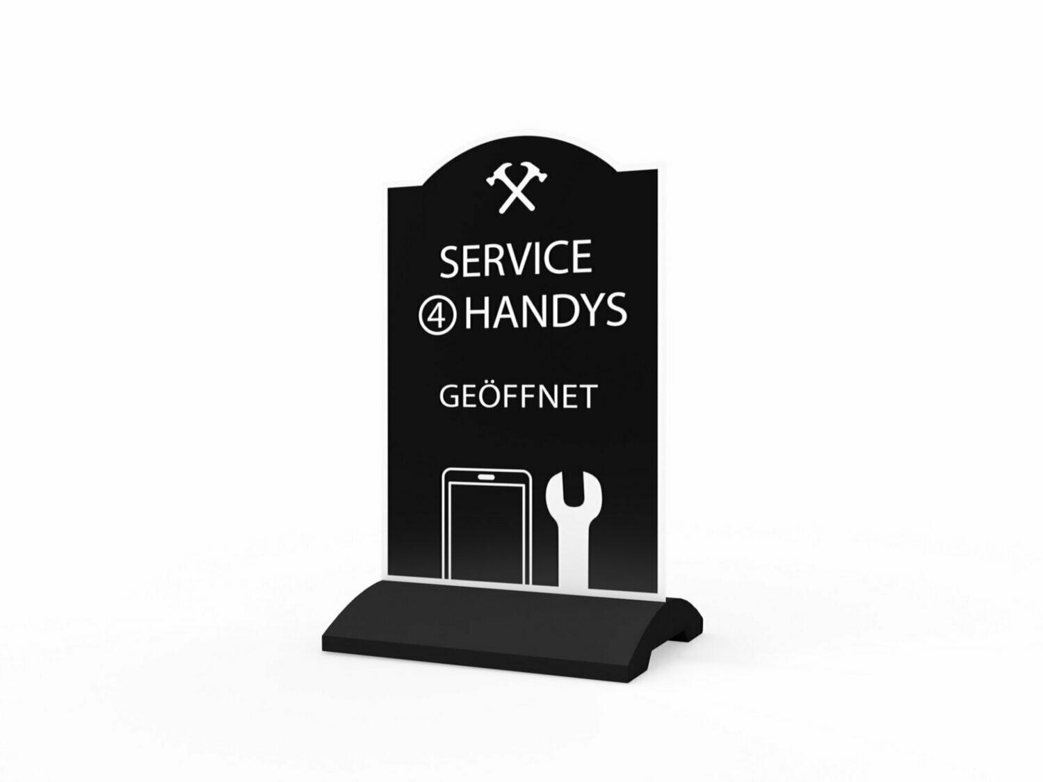 Werbeaufsteller, Service 4 Handys, 600 x 1150 mm