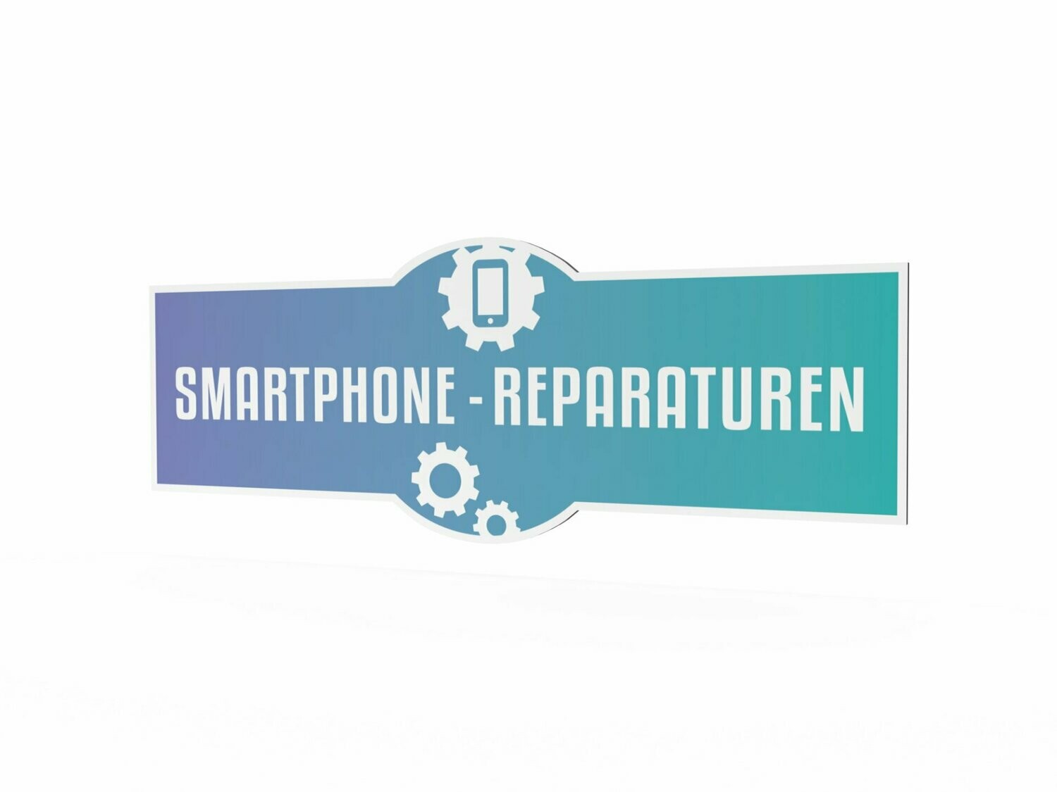Werbeschild, Smartphone-Reparaturen, 1600 x 600 mm