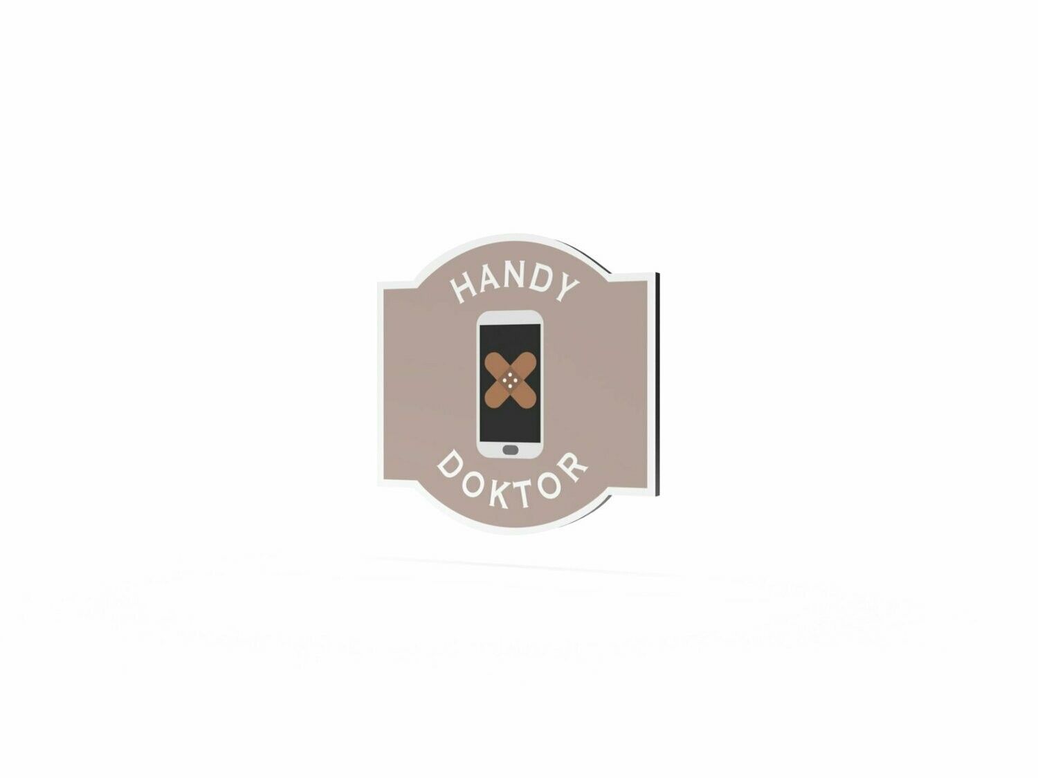 Werbeschild, Handy Doktor, 600 x 600 mm