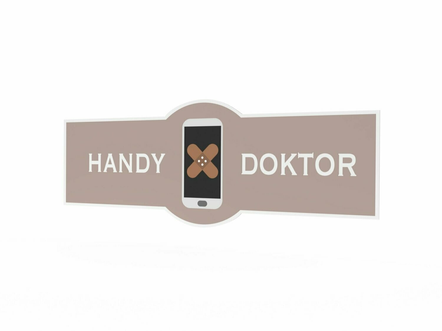 Werbeaufkleber, Handy Doktor, 1600 x 600 mm