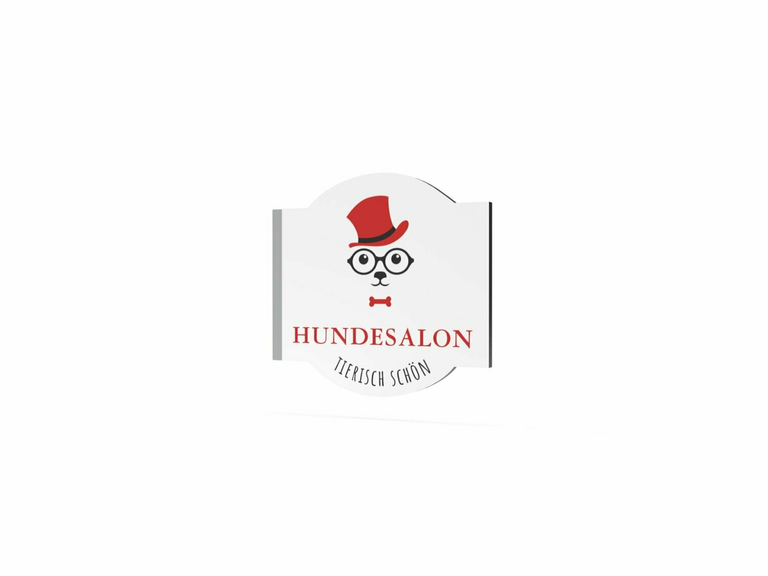 Werbeausleger, Hundesalon, 630 x 600 mm