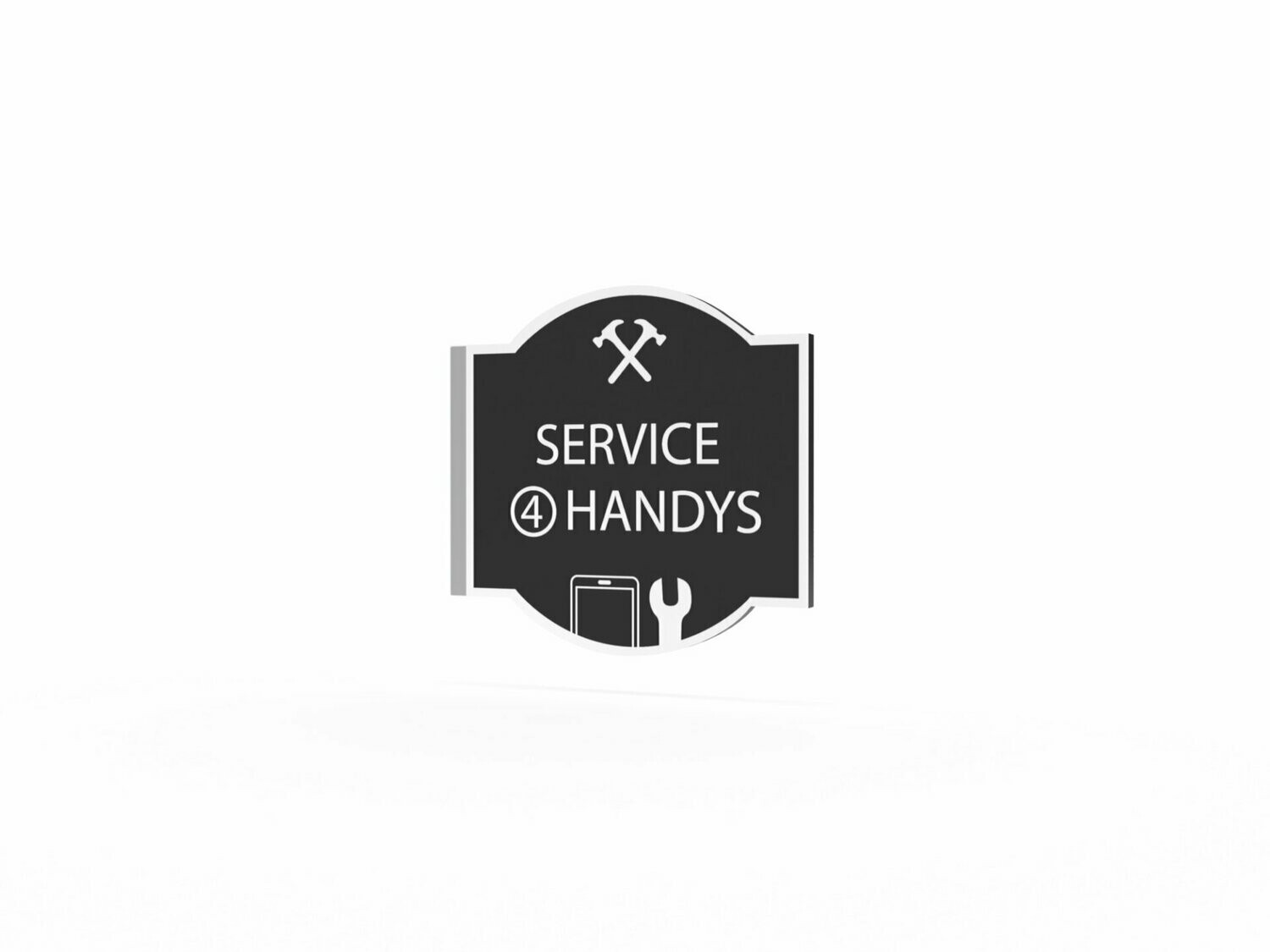 Werbeausleger, Service 4 Handys, 630 x 600 mm