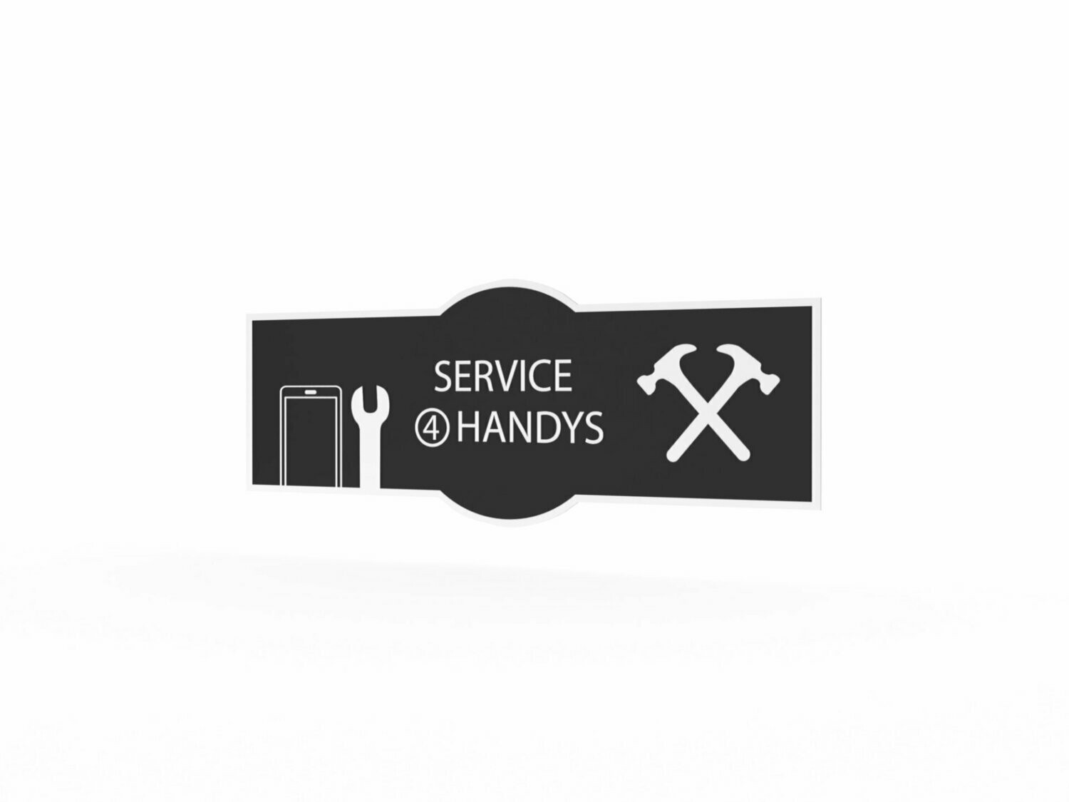 Werbeaufkleber, Service 4 Handys, 1200 x 475 mm