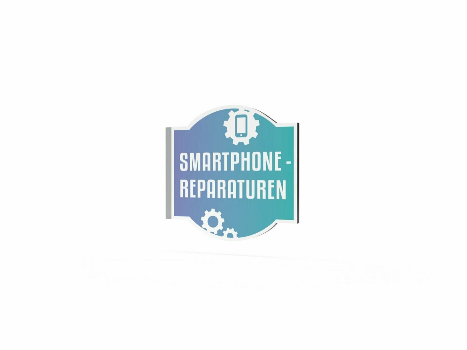 Werbeausleger, Smartphone-Reparaturen, 630 x 600 mm