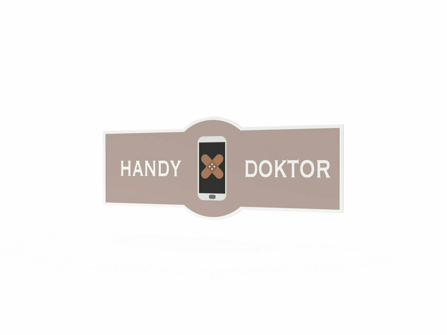 Werbeaufkleber, Handy Doktor, 1200 x 475 mm