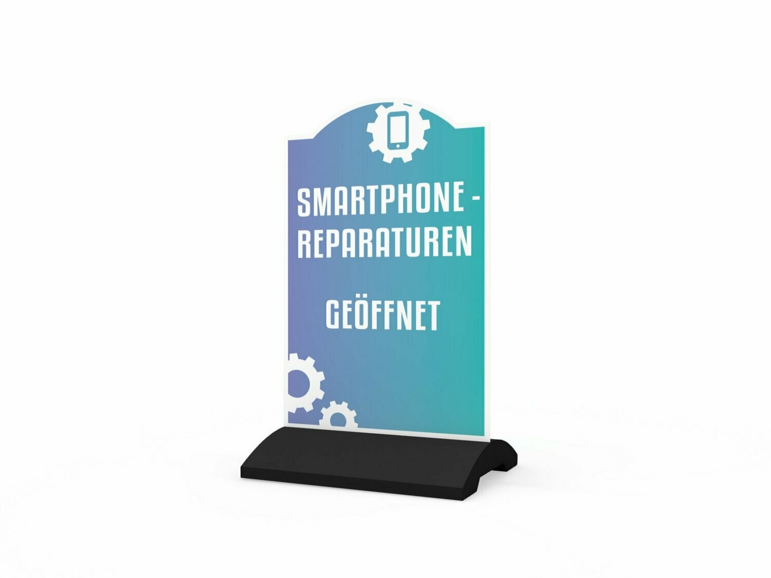 Werbeaufsteller, Smartphone-Reparaturen, 600 x 1150 mm