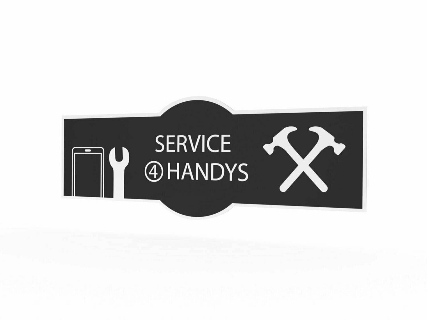 Werbeaufkleber, Service 4 Handys, 1600 x 600 mm