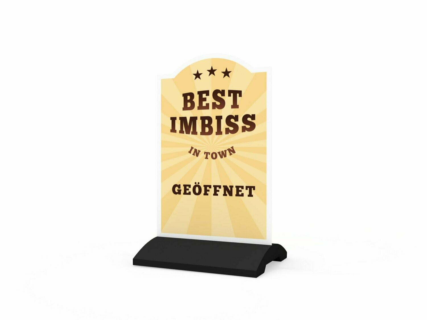 Werbeaufsteller, Best Imbiss, 600 x 1150 mm