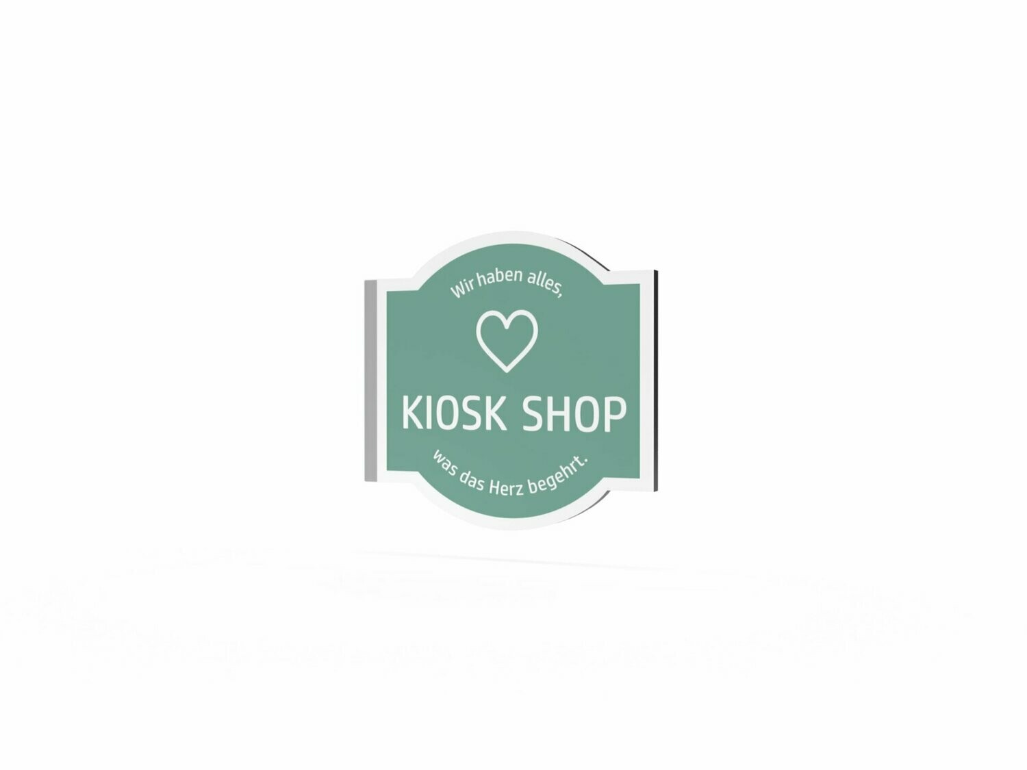Werbeausleger, Kiosk Shop, 630 x 600 mm
