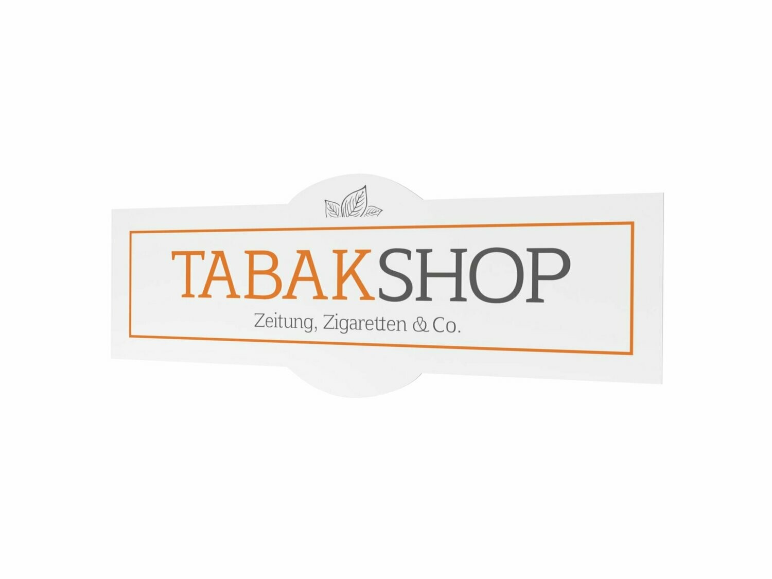 Werbeaufkleber, Tabakshop, 1600 x 600 mm