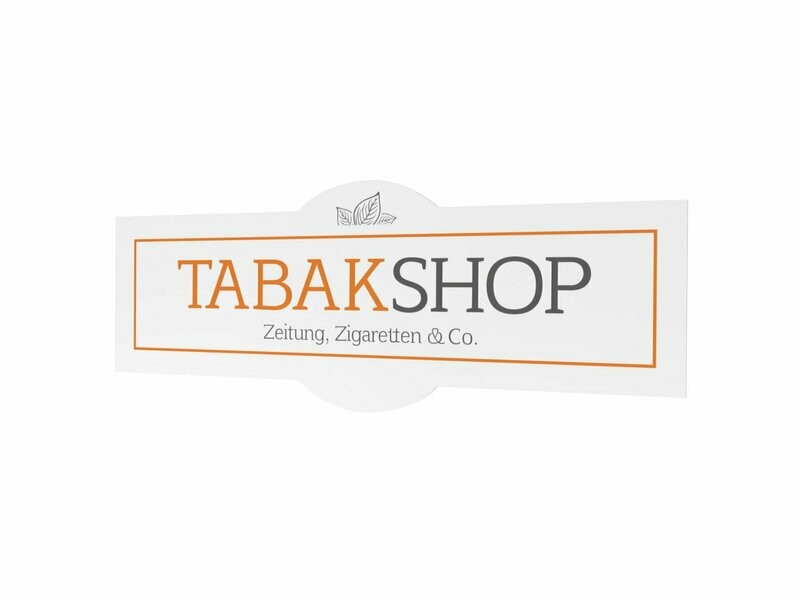 Werbeaufkleber, Tabakshop, 1600 x 600 mm Werbeaufkleber, Tabakshop, 1600 x 600 mm