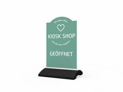 Werbeaufsteller, Kiosk Shop, 600 x 1150 mm