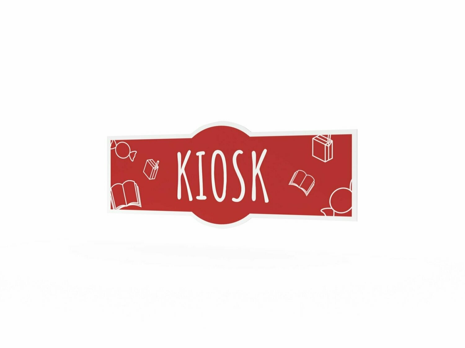 Werbeaufkleber, Kiosk, 1200 x 475 mm