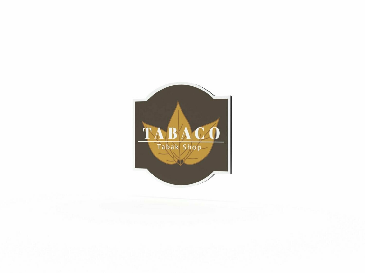 Werbeschild, Tabaco, 600 x 600 mm