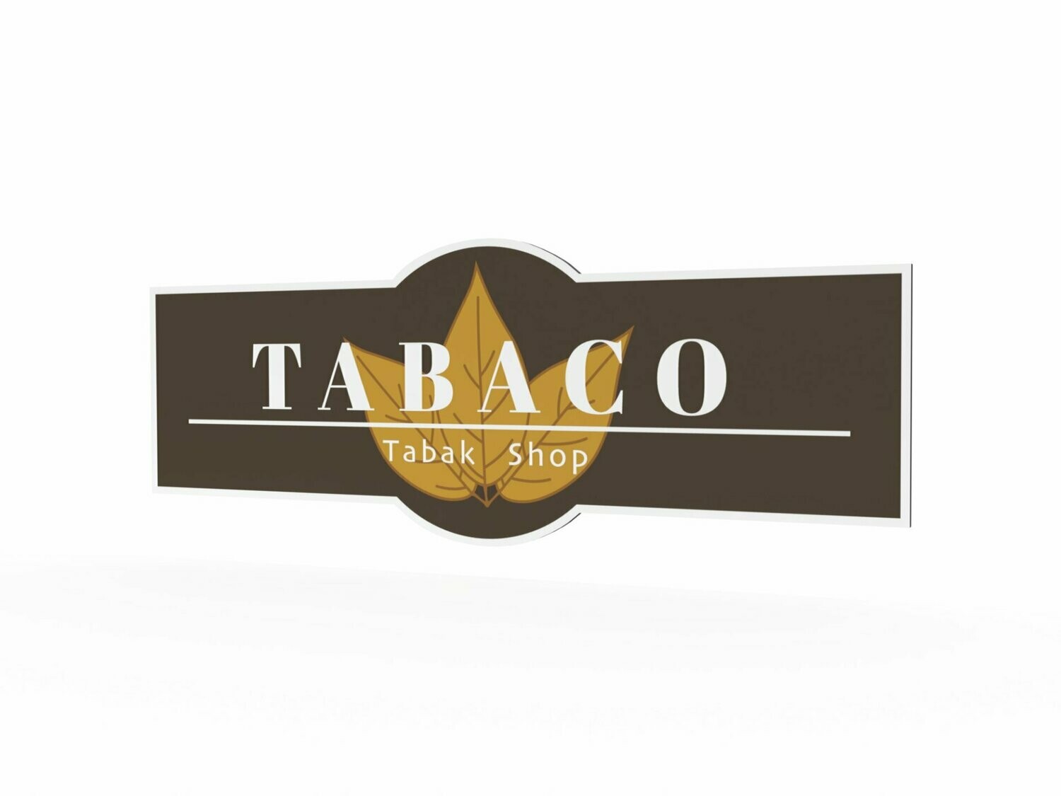 Werbeschild, Tabaco, 1600 x 600 mm