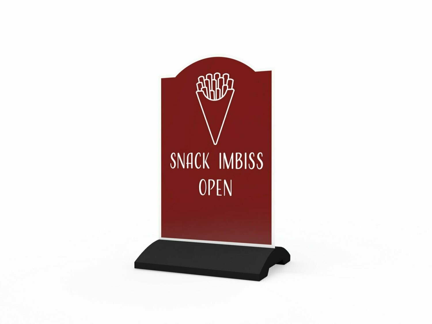 Werbeaufsteller, Snack Imbiss, 600 x 1150 mm