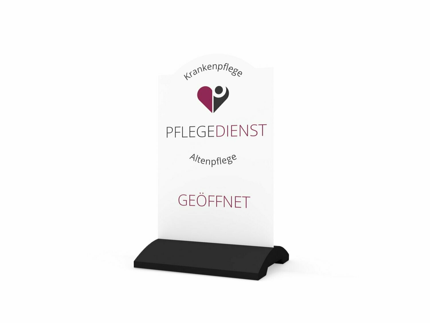 Werbeaufsteller, Pflegedienst, 600 x 1150 mm