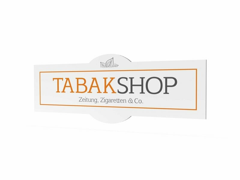 Werbeschild, Tabakshop, 1600 x 600 mm Werbeschild, Tabakshop, 1600 x 600 mm