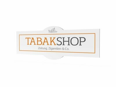 Werbeschild, Tabakshop, 1600 x 600 mm Werbeschild, Tabakshop, 1600 x 600 mm