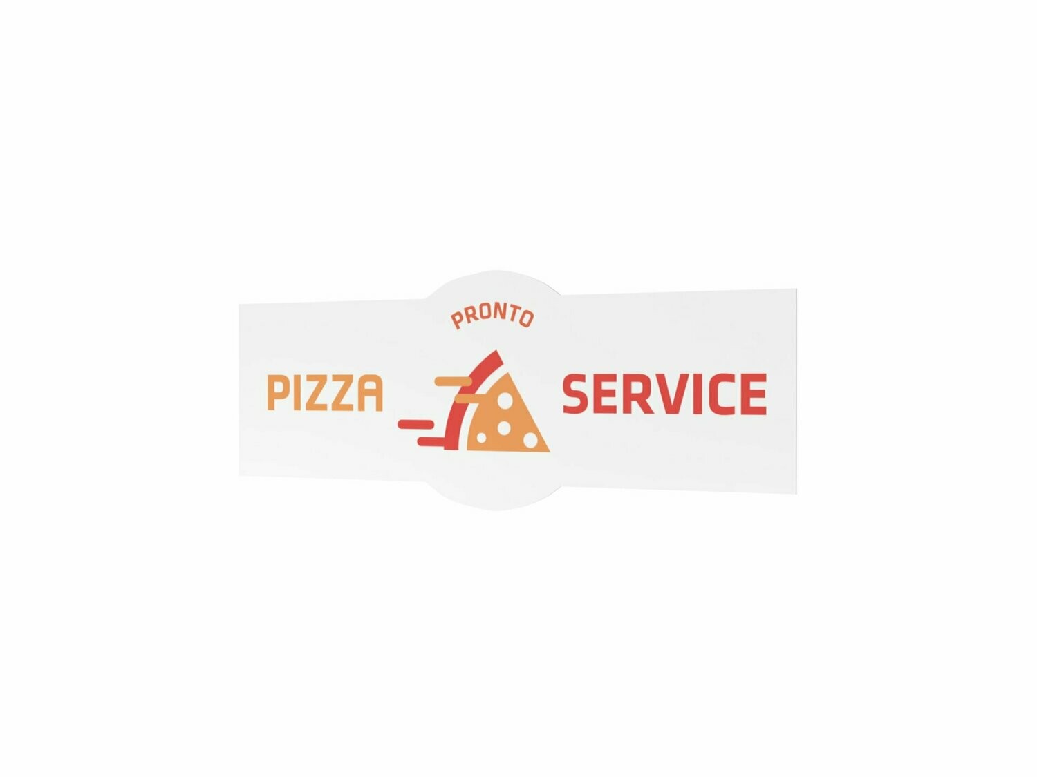 Werbeaufkleber, Pizza Service, 1200 x 475 mm