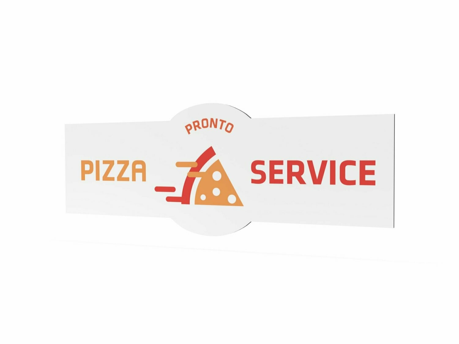 Werbeschild, Pizza Service, 1600 x 600 mm