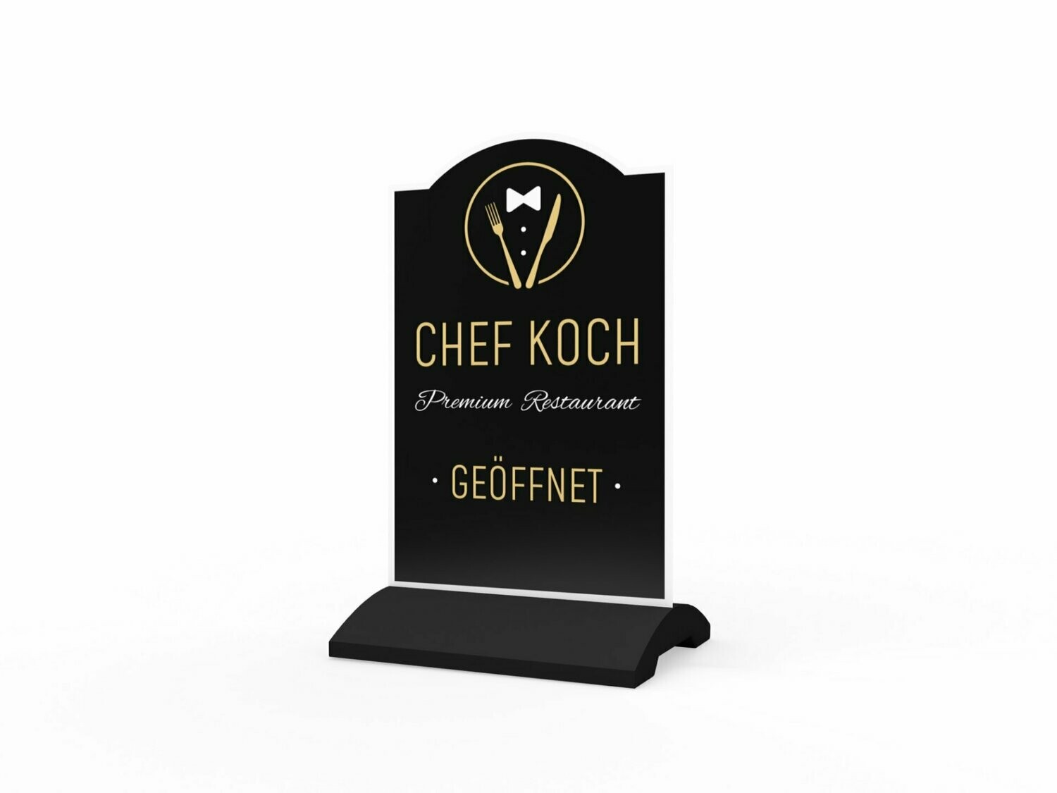 Werbeaufsteller, Chef Koch, 600 x 1150 mm