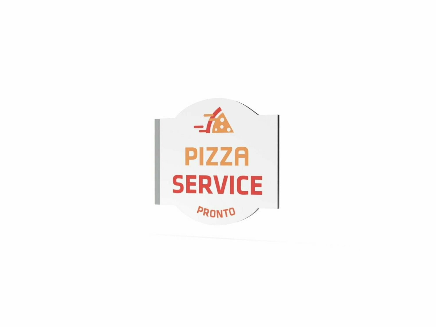 Werbeausleger, Pizza Service, 630 x 600 mm